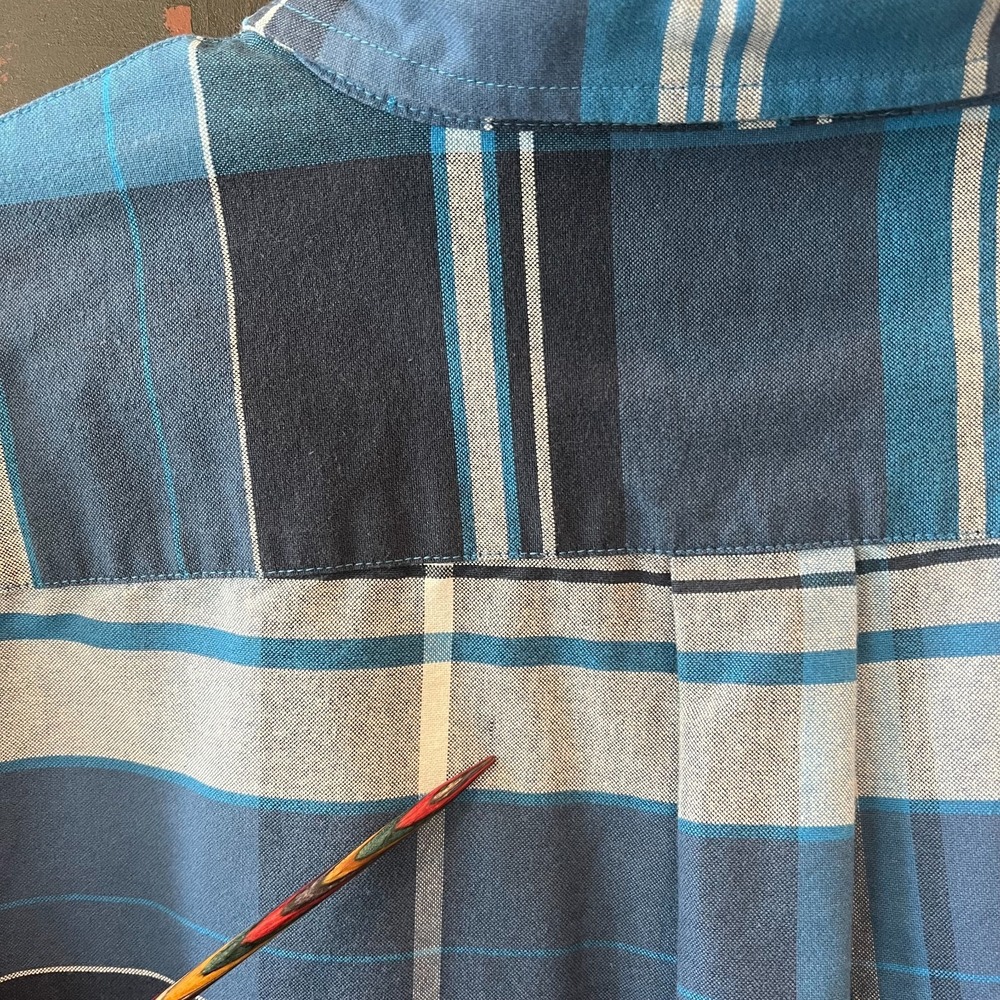 US POLO ASSN Blue Plaid Long Sleeve Shirt Men's Size XXL 2XL Button Down Pony - Picture 6 of 13